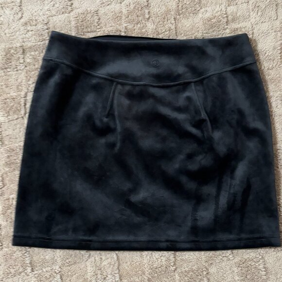 NWOT New Lululemon Scuba High-Rise Pull-On Mini Skirt Activewear Velvet Black L - Picture 4 of 7